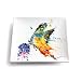 Demdaco 3005050313 Big Sky Carvers Kaleidoscope Butterfly Snack Plate, Multicolored
