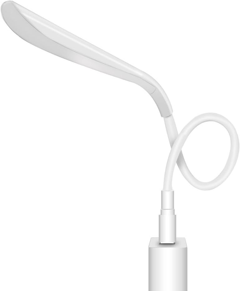 USB Light, Wirezoll Dimmable Micro USB LED Lamp with Flexible Gooseneck and 3 Brightness for Computer/Keyboard/Notebook/Laptop, White