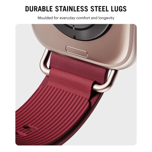 Image of DailyObjects Ellipse Leather Watch Strap Compatible with Apple Watch Series 11 /10 (42mm) | Series 9 /8 /7 41mm, SE3 /SE2 /SE /6 /5 /4 (40mm) | Series 3 38mm -Watch Not Included