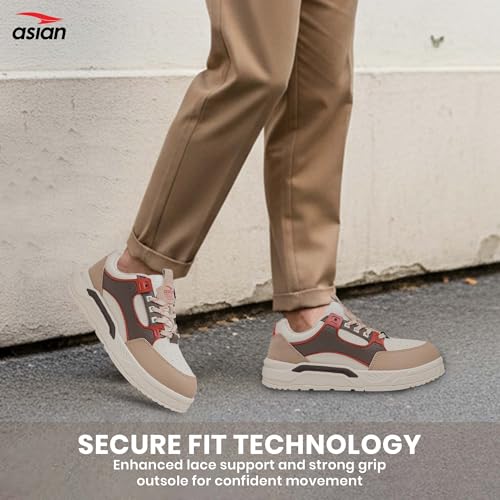 Image of ASIAN Nexus-02 Men's Casual Sneakers | Trendy Lace-Up Design | Lightweight Comfort, Premium Finish & Anti-Slip Sole for Daily Use