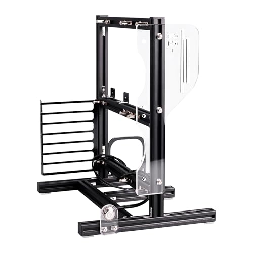 Computer Motherboard Case Rack DIY Personality ATX/M-ATX/ITX Chassis Bracket Open Chassis Rack Vertical Test Frame Aluminum Chassis Set for PC Motherboard Case