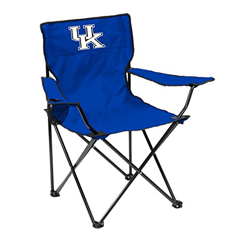 Logo Brands NCAA Kentucky Wildcats Adult Unisex Adult Quad Chair with Single Cup Holder, Royal, One Size