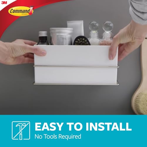 Command Wall and Cabinet Organizer, 1 Organizer, 4 Water-Resistant Strips - image 4