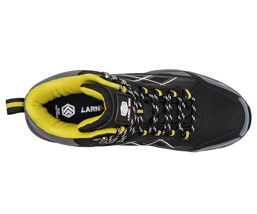 Image of LARNMERN Steel Toe Work Boots Men,Non Slip Safety Shoes,Comfortable Industrial and Constructio Hiking Sneakers