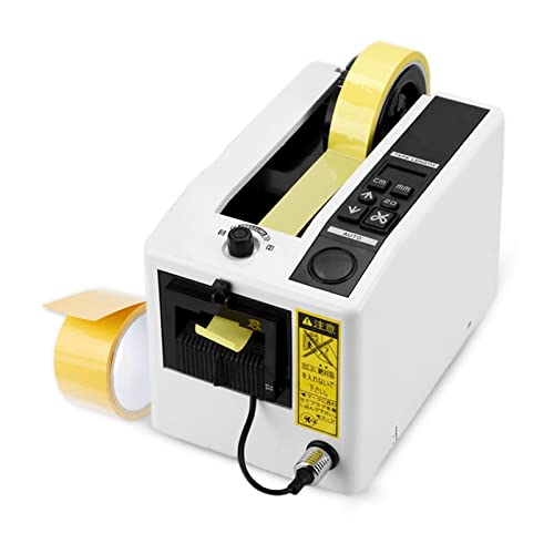 Manueller/automatischer Klebebandspender 20-999 Mm Schnittlänge 8-50 Mm Bandbreite Elektrische Klebebandschneidemaschine Verpackungsbandspender für Verschiedene Klebebänder(EU Plug)