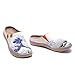 UIN Women's Slippers Fashion Canvas Comfort Wide Toe Casual Household Slip On Travel Shoes Great Wave Off Kanagawa (40)