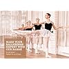 Ballet-Barre-Wall-Mounted-Ballet-Bar-Includes-Turning-Board-Premium-Beech-Wood-Does-Not-Bend-Wobble-Rust-Barre-Bar-for-Home-Workout-Dance-Equipment-for-Leaps-4-ft-Long-15-ft-Dia-for-Kids-Girls-Adults flybold Wall-Mounted Ballet Barre with Turning Board and Premium Wooden Bar - Home Workout and Dance Equipment - Rust, Wobble-Free - 4ft, 1.5ft Diameter - Multiple Colors