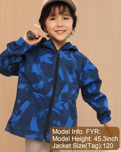 Toddler Boys Girls Fleece Lined Jacket Zip Up Hoodie, Camouflage Outerwear Windbreaker Spring Fall Jackets for Kids2