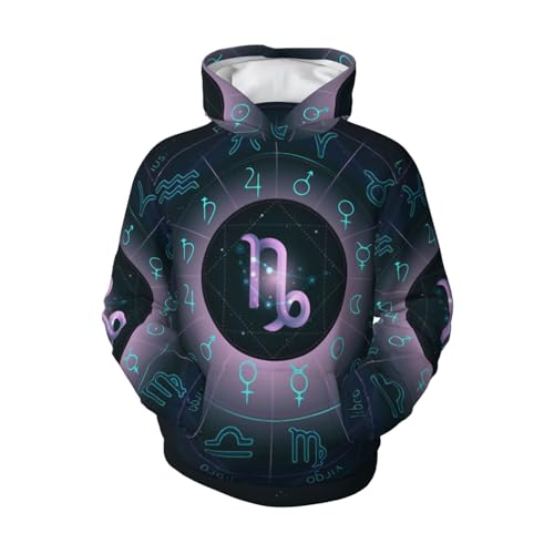 Capricorn Boy, Girls Sports Shirt Youth Pullover Fashion Hooded Sweatshirt4