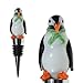 Glass Penguin Wine Bottle Stopper - Decorative, Colorful, Unique, Handmade, Eye-Catching Glass Wine Stoppers - Wine Accessories Gift for Host/Hostess - Wine Corker/Sealer