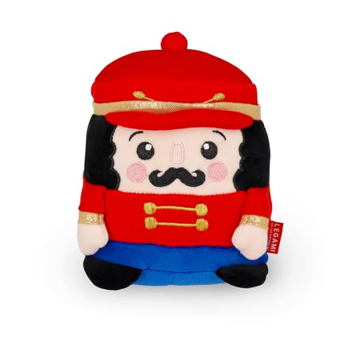 LEGAMI - Super Soft! Plush Plüsch Nutcracker Thema Mini Größe mit personalisierbarer ID Karte Steht alleine 14x17x13 cm