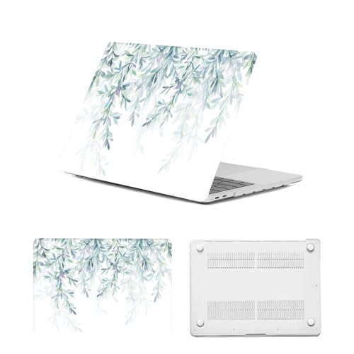 Funda Macbook Pro 13 para evitar arañazos carcasa A1278 hojas verdes 1