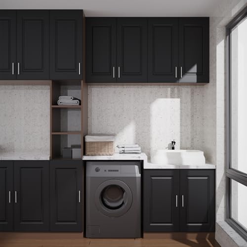 Built-in Cabinetry Door Frame Type Cabinet Door Black(29in.H x 19.25in.W) by BOTOOT - Used condition - Image 6