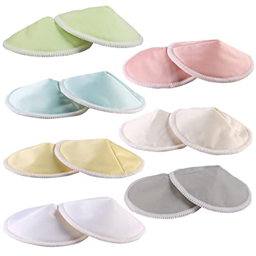 Coussinets d'allaitement lavables lot de 14 pièces en forme de bol respirants YARNOW