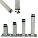 Produktbild Möbelfüße verstellbar aus Metall - vielseitig einsetzbare Füße für Möbel Sofa Schrank Tisch - verschiedene Größen (10cm)