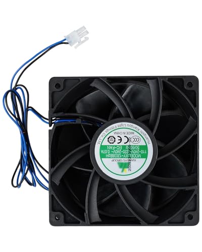 XY-12038B2H Cabinet Fan 110V-240V 0.07A 50/60HZ 46dB 120×120×38mm, Fit for Electrical Server and Industrial Control Cabinets High Air Volume