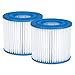 Produktbild Poolfilter Pool Filter für Swimming Pool Whirlpool - Typ D Typ A/C Typ I - Filterkartuschen Kartuschenfilter für Poolpumpe - Filterkartusche für Swimmingpool - Papierfilter Wasserfilter (2, Typ D)