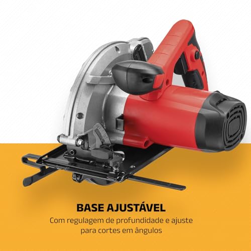 Serra Circular, Mondial, Vermelho, 1500W, 110V - FSC-04