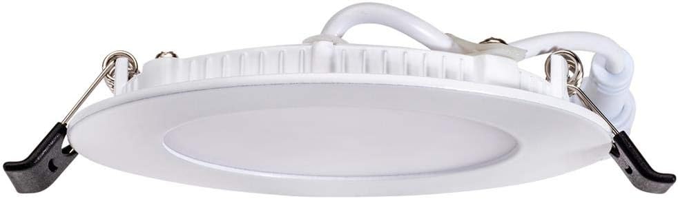 Topaz LED 4 Inch Slim Fit Round Recessed Downlights, 9W, Ceiling Light with Junction Box, 5CCT Selectable 2700K,3000K,3500K,4000K,5000K, White