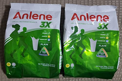 Anlene Natural Vanilla Milk Powder Drink 300G, Pack of 2