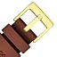 Chocolate Brown / Gold Buckle
