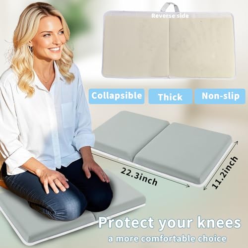 Image of KOMIDK Bath Kneeler and Elbow Rest pad Set for Baby and Toddler Bathing Baby Bath Kneeler and Elbow Rest pad Set Quick Drying, Foldable Non-Slip