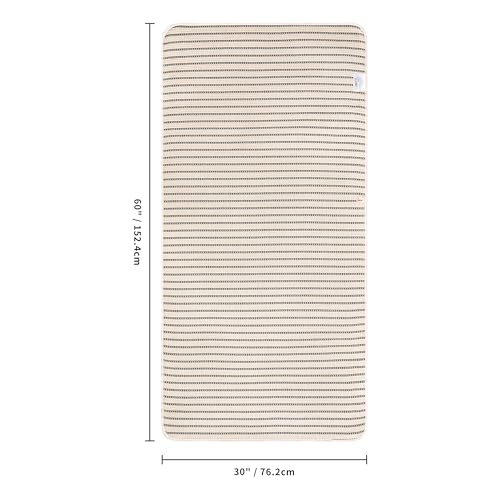 Image of POLYTE 430 GSM Microfiber Oversize Quick Dry Lint Free Bath Towel, 60 x 30 in, 4 Pack (Waffle Weave)