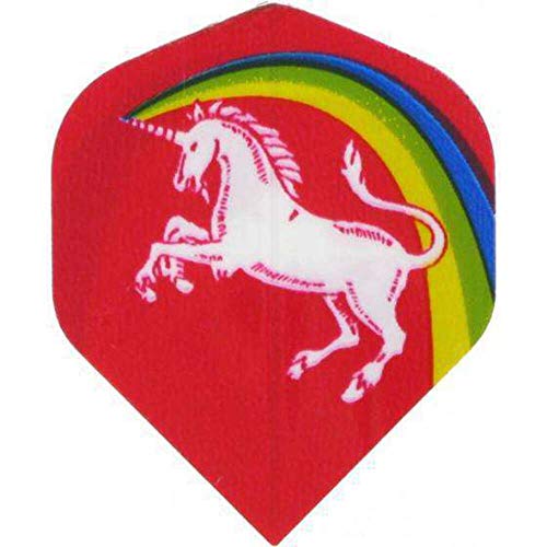 Unicorn Core 75 Big Wing Dart Flight, Rainbow Red, Multi-Colour, One Size #TOP25
