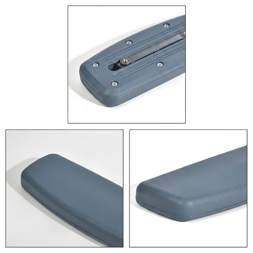 Image of MRC Office Chair arm Rest Replacement Chair Handle Part Ola 2D Adjustable Handle with Pu Soft pad Black (Set of - 2 Piece) with nut Bolts & Key fit to Every Chair (Grey)