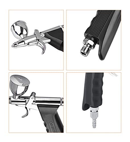 Verfspuit Pneumatisch spuitpistool Dual Action Hoge capaciteit Airbrush Trigger Pen Make-up Nagel Schoonheid Kapper Tatoo Autolak Taartdecoratie voor binnen- en buitenmuren, plafond, vennen - Image 8