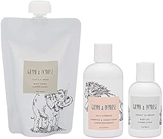 Gryph and IvyRose Newborn Essentials - Baby Skin Care Gift Set - Body Wash, Body Oil, Shampoo, and Conditioner for Babies - Toxin Free Vegan Skin Care For Children and Toddlers