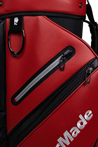TaylorMade-Bolsa-de-Carrito-de-Lujo-Unisex-Rojo-Negro-y-Blanco-Talla-unica