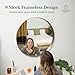 Hamilton Hills Round Beveled Mirror - 30' Circle Mirror - Classic Gold Frame - Wall Mount for Home Decor - Elegant Vanity Mirror for Bathroom, Bedroom, Living Room - Deep Metal Frame
