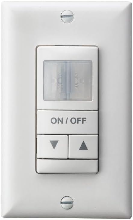 SensorSwitch Wall Mount Motion Sensor Switch, PDT Passive Dual Technology Passive Infrared PIR and Microphonics Occupancy Sensor with Dimming and Dusk-to-Dawn Photocell, WSX Series, White