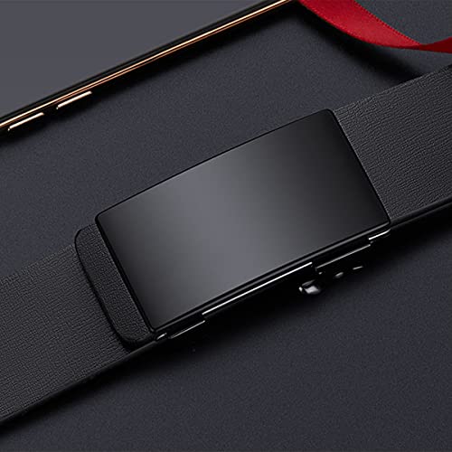 Huztencor Belt Men, Ratchet Belt Dress with 1 3/8" Genuine Leather Hidden Tail, Jeans Belt with Easier Slide Buckle3