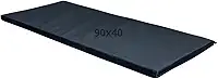 Colchonete de Academia Preto 90 x 40 x 3 cm Impermeável Ginastica Yoga Fit Multi Funcional Fitness Treino Espuma D23 Costura Reforçada