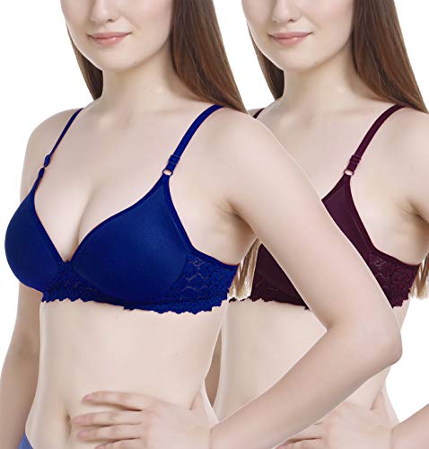 Image of FIMS - Fashion is my style Women Lace Padded Bra Lightly Pad Full Coverage