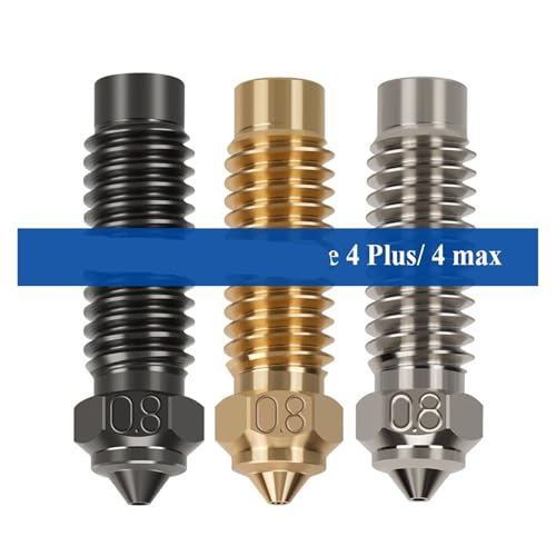 Image of 10pcs for ELEGOO Neptune 4 Plus /4 Max Copper Plated Nozzles 3D Printer Parts 1.75mm Nozzle for elegoo Neptune 4max 4 Plus(Hard Steel,10pcs 0.2mm)