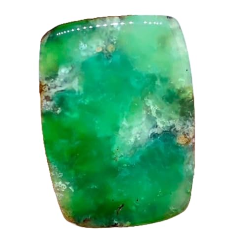 Chrysoprase pierre gemme 37x26x4mm idéale pour fabriquer un pendentif DIY