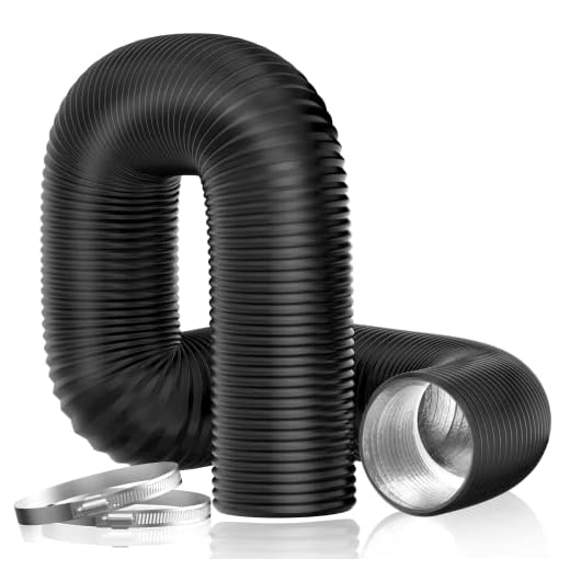 Dryer Vent Hose, 4'' Insulated Flexible Duct 16FT with 2 Duct Clamps, Heavy-Duty Three Layer Protection for HVAC Ventilation, Duct Fan Systems