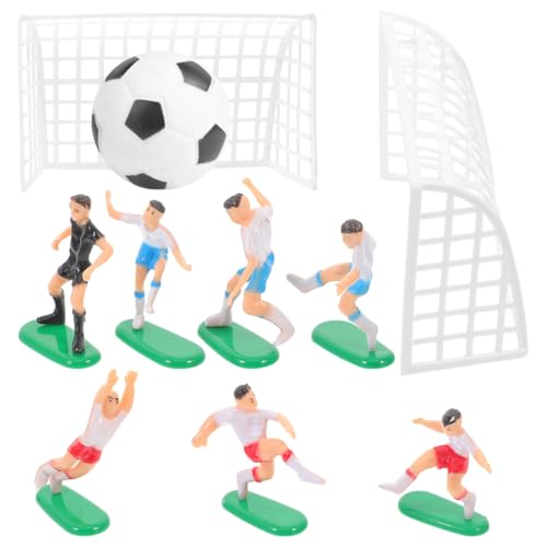 GALPADA Mini Decoraciones de Fútbol para Tartas Figuras y Accesorios Temáticos, Ideales para Cumpleaños y Celebraciones Deportivas Infantiles