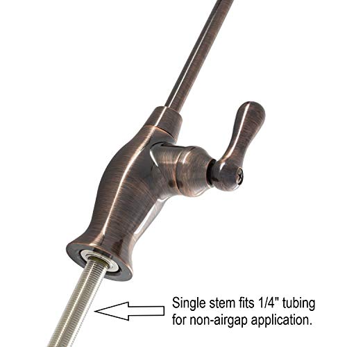 Metpure Reverse Osmosis Drinking Water Non Air Gap Ro Faucet Filtration System Water Dispenser Spout (Antique Wine) With Drinking Water Faucet Wrench Ro-Fw148 #TOP3