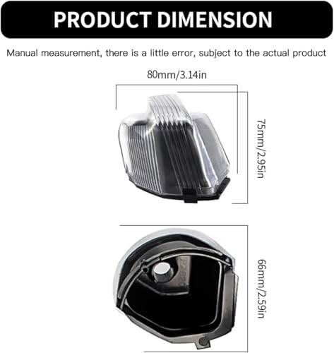 Intermitente de espejo retrovisor para Ford Transit Custom 2013-2019 luz piloto de puerta lateral 3