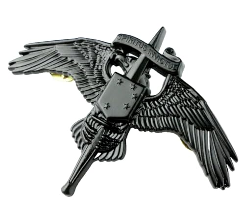 Reproduction MARSOC U.S.Marine Corps Raider Qualification Badge Pin Black