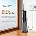 Bitvae Water Dental Flosser for Teeth, Cordless Water Teeth Cleaner Picks, 3 Modes 5 Intensities, IPX7 Waterproof, Rechargeable Water Dental Picks for Cleaning - Black