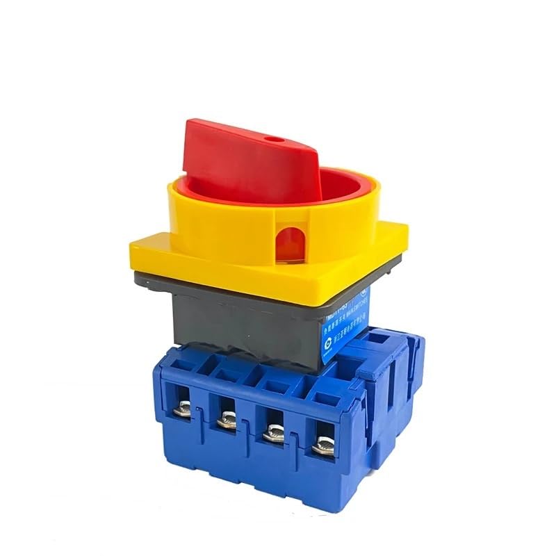 Interruptor de seccionador de Carga con Panel de candado, 63 A, 4 Fases, 2 Posiciones, Interruptor rotatorio de conmutación de Encendido/Apagado YMD11-63A/4P