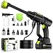 YKYI Akku Hochdruckreiniger - 7m Schlauch, 6-in-1 Düse & 30 Druckstufen, mit 21V Akku, 1200 PSI Portable Pressure Washer für Auto, Garten, Fenster & Camping