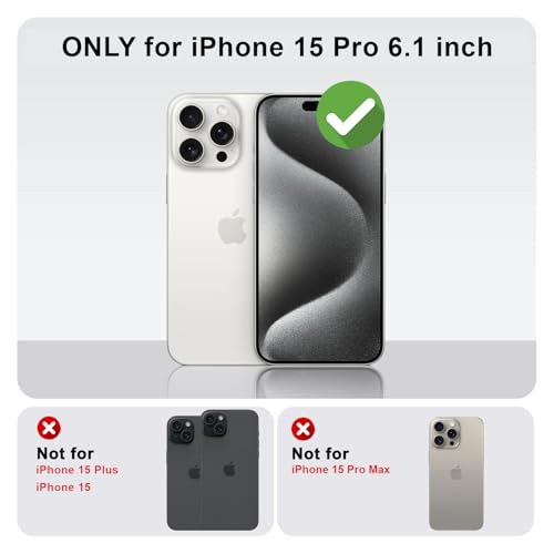 Yeddabox for iPhone 15 Pro Case Cute Striped Phone Case Soft TPU Slim Shockproof Phone Cover for Women Girls, Green and Blue - image 2