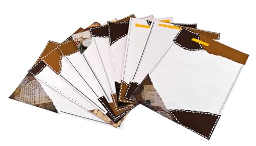 Image of Project Banao Handmade Designer Writing Sheets (10 Pcs) | A4 Size 180 GSM Vintage Aesthetic Designer Paper for Scrapbooking, Journals, Letters & DIY Projects | Aesthetic Stationery - Made in India