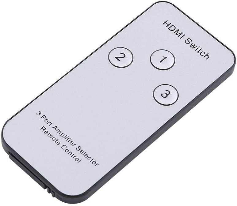 Image of SANCY 3-Port HDMI Switch 3-in 1-Out with Remote Control - Full HD 1080P, 3D Support - HDMI Selector for Blu-ray, PS4, PS3, PVR, Netflix, Kodi, and Streaming Devices